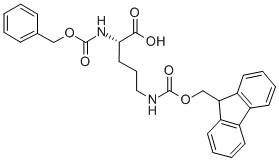 (S)-5-((((9h-fluoren-9-yl)methoxy)carbonyl)amino)-2-(((benzyloxy)carbonyl)amino)pentanoic acid Structure,201048-68-2Structure