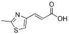 (E)-3-(2-methylthiazol-4-yl)acrylicacid Structure,201142-75-8Structure