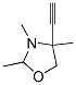 Oxazolidine, 4-ethynyl-2,3,4-trimethyl-(8ci) Structure,20116-14-7Structure