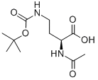 (2S)-2-(acetylamino)-4-[[(1,1-dimethylethoxy)carbonyl]amino]-butanoic acid Structure,201351-32-8Structure