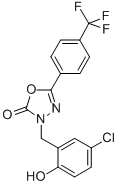 3-(5-Chloro-2-hydroxybenzyl)-5-(4-(trifluoromethyl)phenyl)-1,3,4-oxadiazol-2(3h)-one Structure,202821-81-6Structure