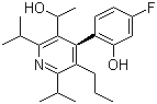 3-Pyridinemethanol, 4-(4-fluoro-2-hydroxyphenyl)-α-methyl-2,6-bis(1-methylethyl)-5-propyl-, (αR,4S)-rel- (9CI) Structure,202917-18-8Structure