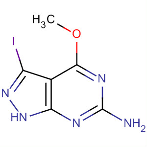 3-Iodo-4-methoxy-1h-pyrazolo[3,4-d]pyrimidin-6-amine Structure,203180-01-2Structure