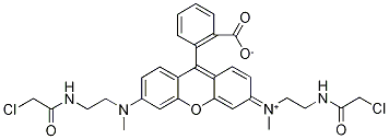 N,n’-bis[2-(chloroacetamido)ethyl]-n,n’-dimethyl rhodamine Structure,203580-79-4Structure