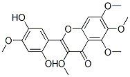 2-(2,5-Dihydroxy-4-methoxyphenyl)-3,5,6,7-tetramethoxy-4h-1-benzopyran-4-one Structure,20362-24-7Structure