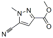 1H-pyrazole-3-carboxylicacid,5-cyano-1-methyl-,methylester(9ci) Structure,203792-51-2Structure