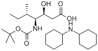 (3S,4s)-3-hydroxy-5-methyl-4-({[(2-methyl-2-propanyl)oxy]carbonyl}amino)heptanoic acid-n-cyclohexylcyclohexanamine (1:1) Structure,204199-26-8Structure