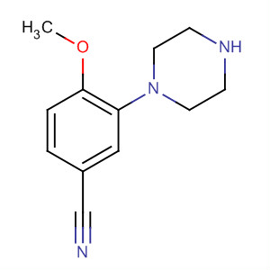 4-Methoxy-3-(1-piperazinyl)benzonitrile Structure,204634-65-1Structure