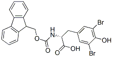 D-tyrosine, 3,5-dibromo-n-[(9h-fluoren-9-ylmethoxy)carbonyl]- Structure,204693-22-1Structure