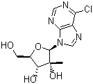 6-Chloro-9-(2-C-methyl-beta-D-ribofuranosyl)-9H-purine Structure,205171-05-7Structure