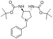 (R,r)-n-benzyl-3,4-trans-(n-boc)-diaminopyrrolidine Structure,205251-35-0Structure