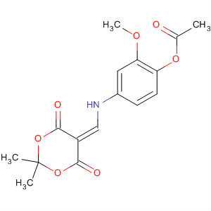 5-((4-Acetoxy-3-methoxyanilino)methylene)-2,2-dimethyl-1,3-dioxane-4.6-dione Structure,205448-73-3Structure