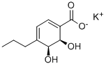 (2R,3S)-1-Carboxy-4-Propyl-2,3-Dihydroxy-Cyclohexa-4,6-Diene potassium salt Structure,205652-51-3Structure