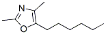 5-Hexyl-2,4-dimethyloxazole Structure,20662-85-5Structure