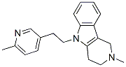 2,3,4,5-Tetrahydro-2-methyl-5-[2-(6-methyl-3-pyridyl)ethyl]-1h-pyrido[4,3-b]indole Structure,20674-91-3Structure