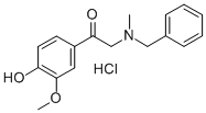 2-(Benzylmethylamino)-4′-hydroxy-3′-methoxyacetophenone hydrochloride Structure,206752-44-5Structure