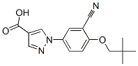 1H-Pyrazole-4-carboxylic acid, 1-[3-cyano-4-(2,2-dimethylpropoxy)phenyl]- Structure,206884-98-2Structure