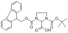 1-[(9H-fluoren-9-ylmethoxy)carbonyl]-3-{[(2-methyl-2-propanyl)oxy]carbonyl}-2-imidazolidinecarboxylic acid Structure,207129-12-2Structure