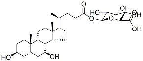 Chenodeoxycholic acid 24-acyl-beta-d-glucuronide Structure,208038-27-1Structure