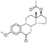 17-O-acetyl-3-o-methyl-6-oxo 17beta-estradiol Structure,20823-31-8Structure