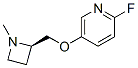 Pyridine, 2-fluoro-5-[[(2r)-1-methyl-2-azetidinyl]methoxy]-(9ci) Structure,209327-74-2Structure