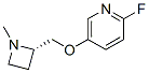 Pyridine, 2-fluoro-5-[[(2s)-1-methyl-2-azetidinyl]methoxy]-(9ci) Structure,209327-88-8Structure