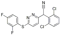 2-(2,6-Dichlorophenyl)-2-(6-(2,4-difluorophenylthio)pyridazin-3-yl)acetonitrile Structure,209412-22-6Structure