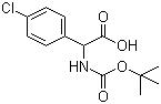 Tert-butoxycarbonylamino-(4-chloro-phenyl)-acetic acid Structure,209525-73-5Structure