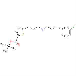 5-(3-{[3-(3-Chloro-phenyl)-propyl]-amino}-propyl)-thiophene-2-carboxylic acid tert-butyl ester Structure,210114-94-6Structure