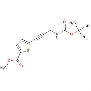 5-(3-Tert-butoxycarbonylamino-prop-1-ynyl)-thiophene-2-carboxylic acid methyl ester Structure,210115-31-4Structure