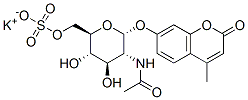 4-Methylumbelliferyl 6-sulfo-2-acetamido-2-deoxy-a-d-glucopyranoside, potassium salt Structure,210357-37-2Structure