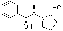 (1R,2s)-1-phenyl-2-(1-pyrrolidinyl)propan-1-ol hydrochloride Structure,210558-66-0Structure