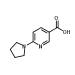 6-(1-Pyrrolidinyl)nicotinic acid Structure,210963-95-4Structure