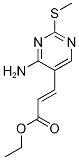 Ethyl 3-(4-amino-2-(methylthio)pyrimidin-5-yl)acrylate Structure,211244-80-3Structure