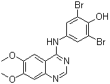 2,6-Dibromo-4-((6,7-dimethoxyquinazolin-4-yl)amino)phenol Structure,211555-05-4Structure