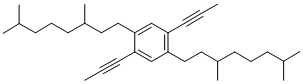 1,4-Bis(3,7-dimethyloctyl)-2,5-di-1-propynylbenzene Structure,211809-70-0Structure