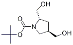 (2S,4r)-tert-butyl 2,4-bis(hydroxymethyl)pyrrolidine-1-carboxylate Structure,212266-75-6Structure