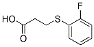 3-[(2-Fluorophenyl)thio]propanoic acid Structure,21243-09-4Structure