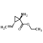 Cyclopropanecarboxylic acid, 1-amino-2-ethenyl-, ethyl ester, (1R,2S)-rel- Structure,213316-32-6Structure