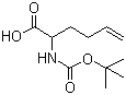 2-(Tert-butoxycarbonylamino)hex-5-enoic acid Structure,214206-61-8Structure