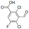 2,4-Dichloro-5-fluoro-3-formyl-benzoic acid Structure,214774-58-0Structure