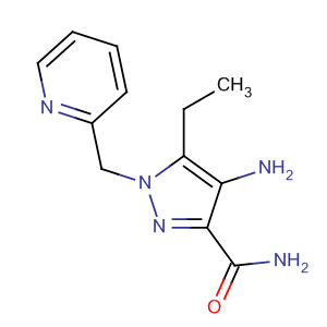 4-Amino-5-ethyl-1-(pyridin-2-ylmethyl)-1h-pyrazole-3-carboxamide Structure,215299-75-5Structure