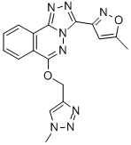 3-(5-Methylisoxazol-3-yl)-6-[(1-methyl-1H-1,2,3-triazol-4-yl)methoxy][1,2,4]triazolo[3,4-a]phthalazine Structure,215874-86-5Structure