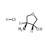 (3R,4s)-4-aminotetrahydrofuran-3-ol hydrochloride Structure,215940-96-8Structure