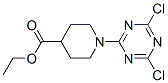 Ethyl 1-(4,6-dichloro-1,3,5-triazin-2-yl)piperidine-4-carboxylate Structure,216502-45-3Structure