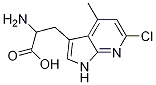 1H-pyrrolo[2,3-b]pyridine-3-propanoic acid, a-amino-6-chloro-4-methyl- Structure,21760-76-9Structure