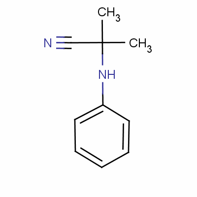 2-Methyl-2-phenylamino-propionitrile Structure,2182-38-9Structure