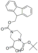 1-Boc-4-Fmoc-piperazine-2-carboxylic acid Structure,218278-58-1Structure