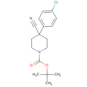 Tert-butyl 4-(4-chlorophenyl)-4-cyano-1-piperidinecarboxylate Structure,218451-34-4Structure