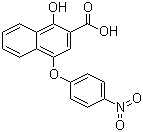 1-Hydroxy-4-(4-nitrophenoxy)-2-naphthoic acid Structure,21894-06-4Structure